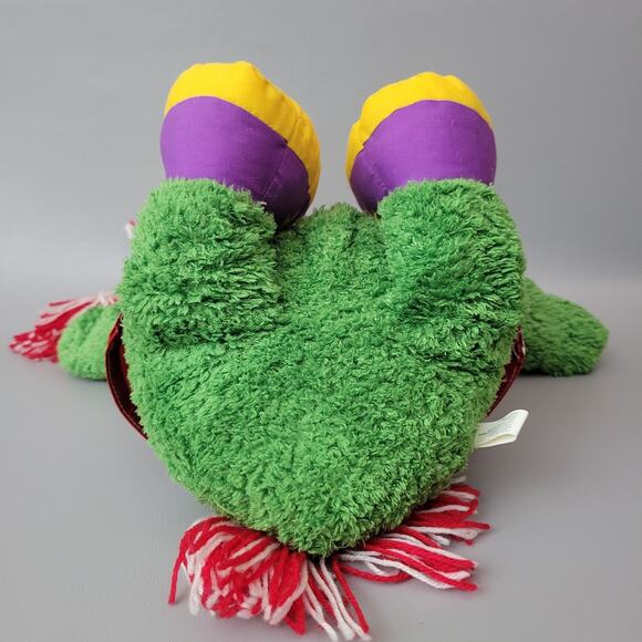 Vtg Jammy Jamfest Cheer & Dance Plush Green Monster Mascot Toy 22" - Picture 9 of 10